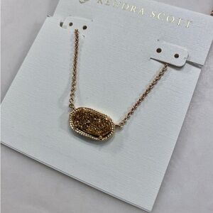 Kendra Scott Gold Oval Pendant Necklace